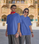 Blue Basic Oversized T-Shirt 1