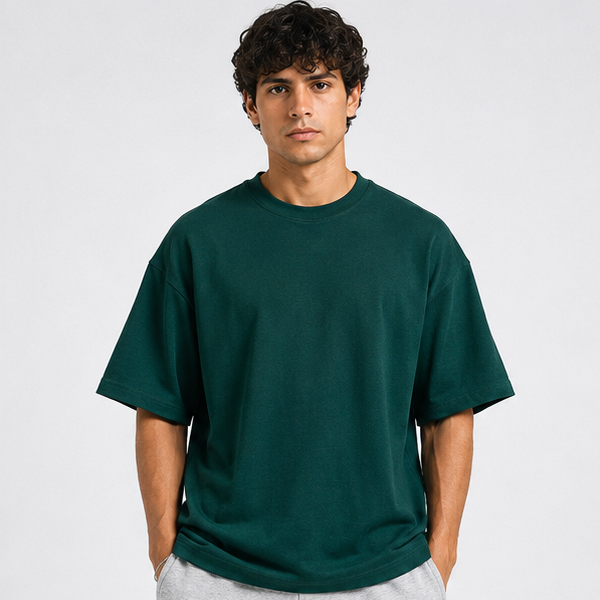 MSU Green Basic Oversized Heavy T-Shirt 2
