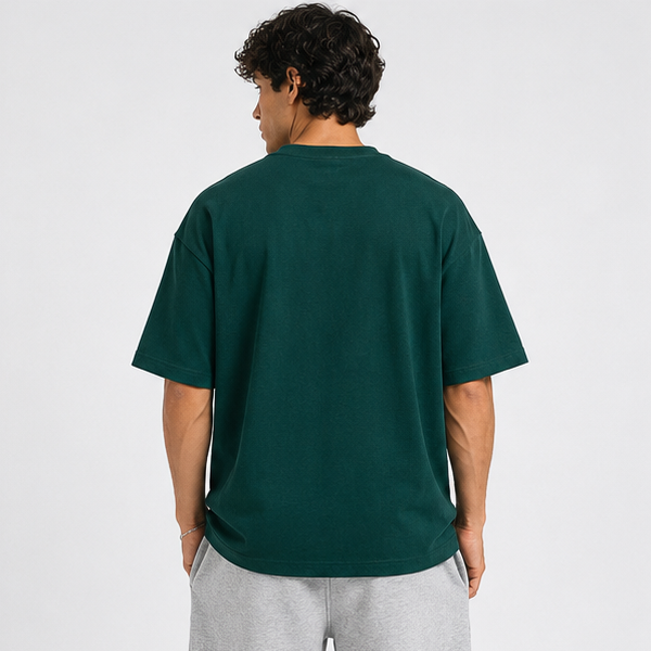 MSU Green Basic Oversized Heavy T-Shirt 3