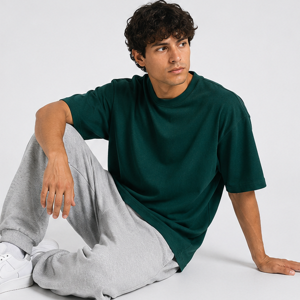 MSU Green Basic Oversized Heavy T-Shirt 4