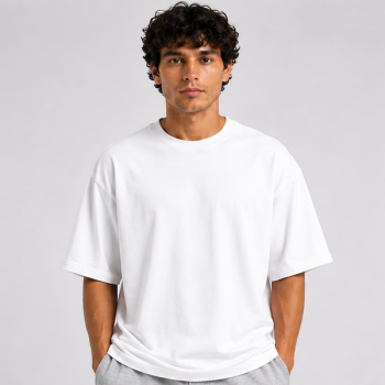 White Basic Oversized Heavy Blend T-Shirt