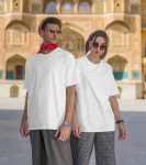 White Basic Oversized T-Shirt 1