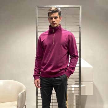 Aalamey Basic Quarter-Zip Sweatshirt