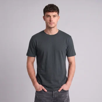 Deep Gray Basic Regular Fit T-Shirt