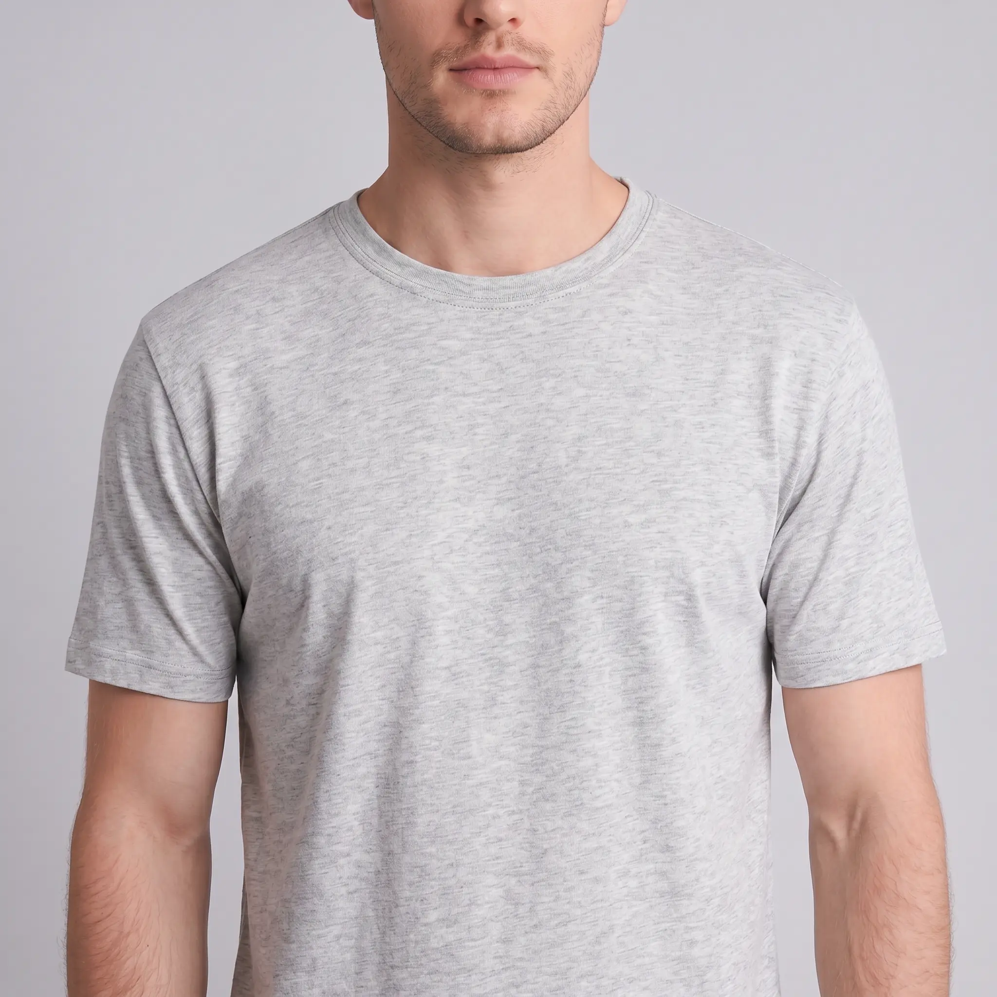 Heather Gray Regular Fit T-Shirt 2