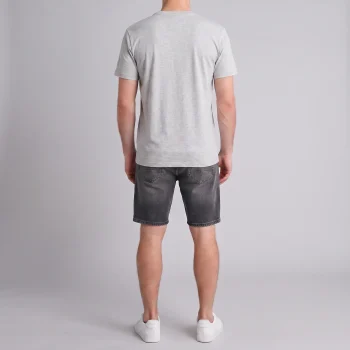 Heather Gray Basic Regular Fit T-Shirt