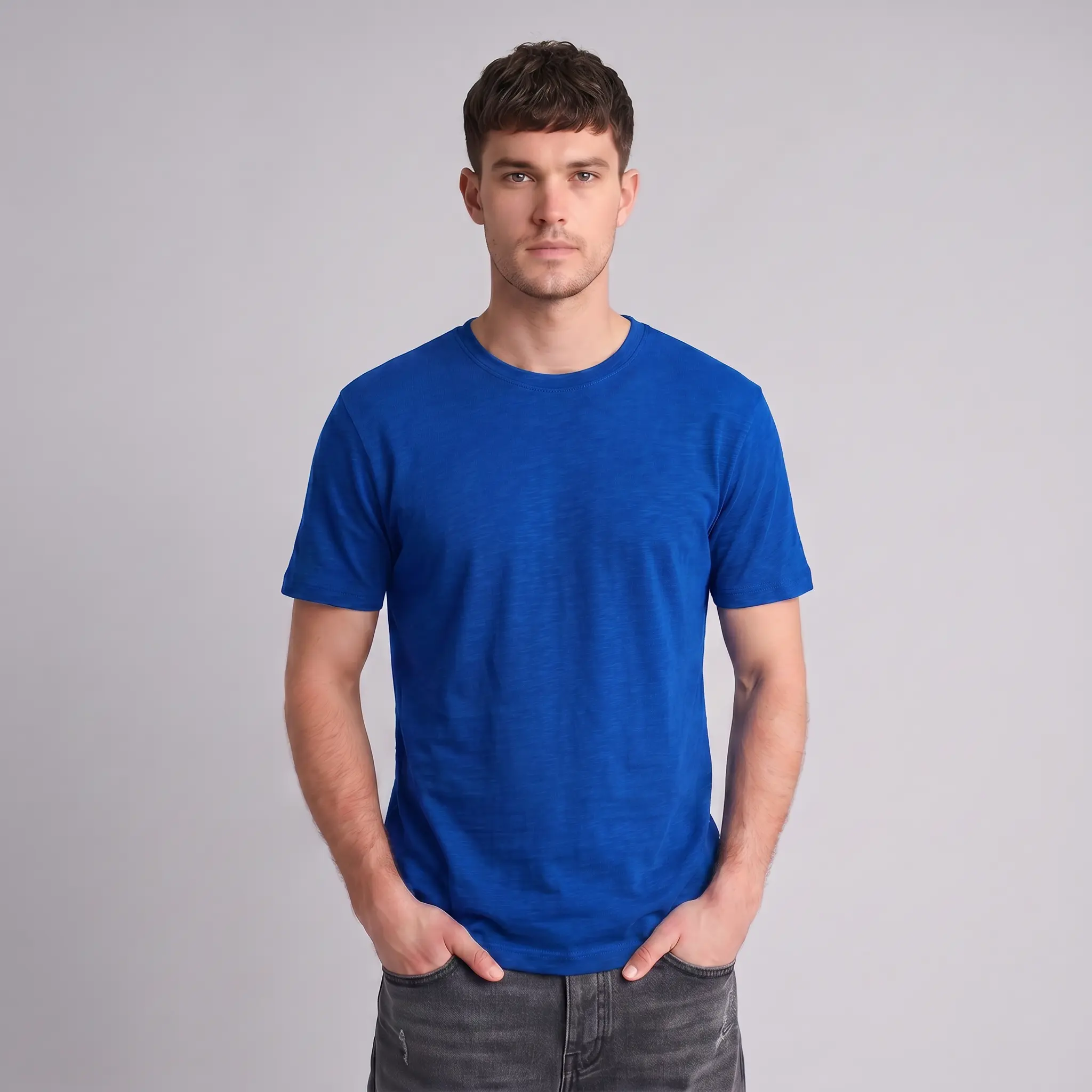 Imperial Blue Regular Fit T-Shirt 4