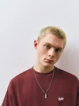 Pull&Bear Shirt ‘STWD’ in Burgundy